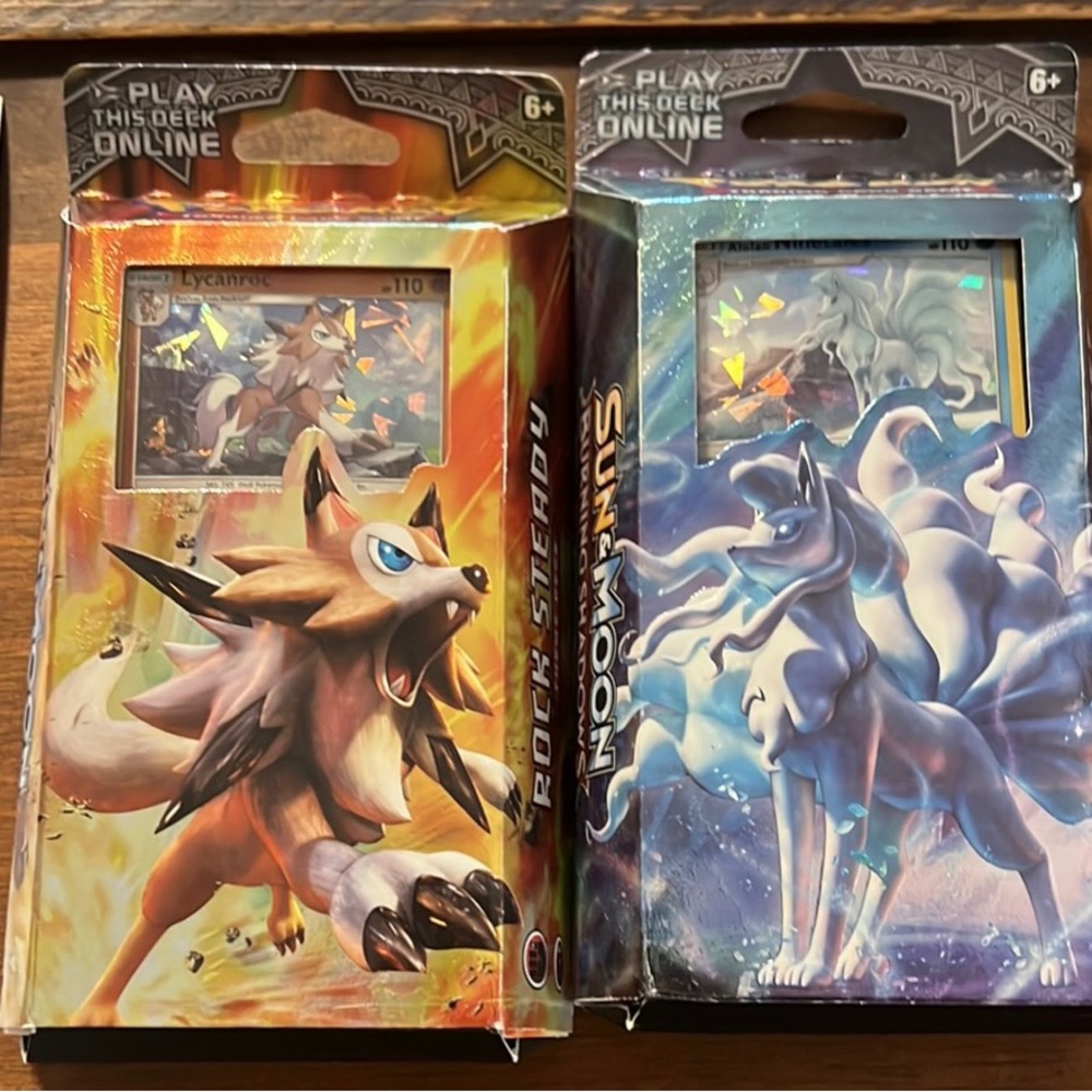 1 deck of Pokémon for $20 or 2 for $30.